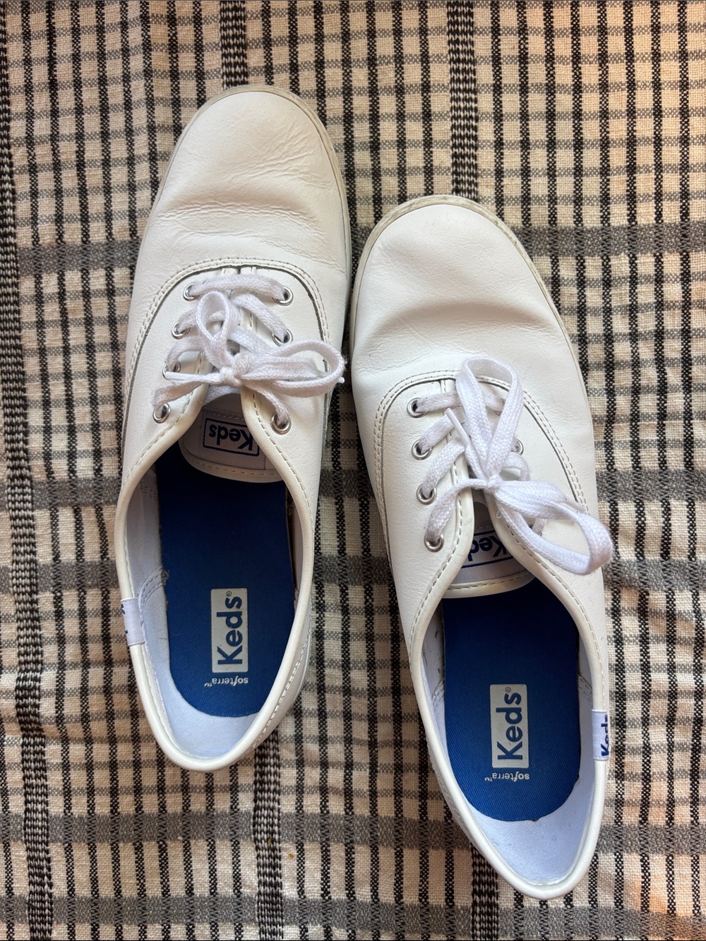 Keds White Leather Sneakers Size 8